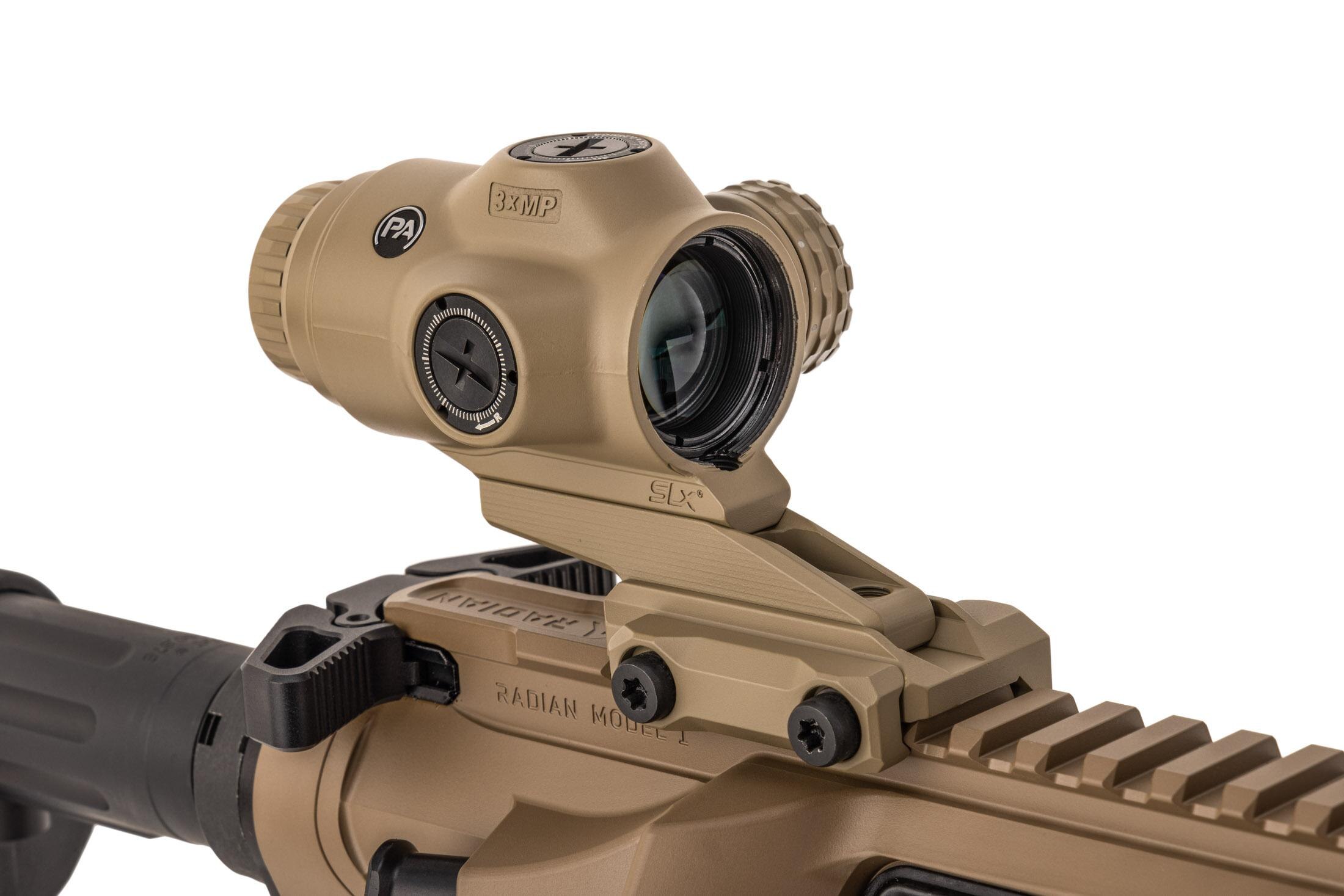 Primary Arms Primary Arms SLx 3x Micro Prism Scope Illuminated Red ACSS Raptor 7.62/300 Blackout Yard Reticle Flat Dark Earth - view 3